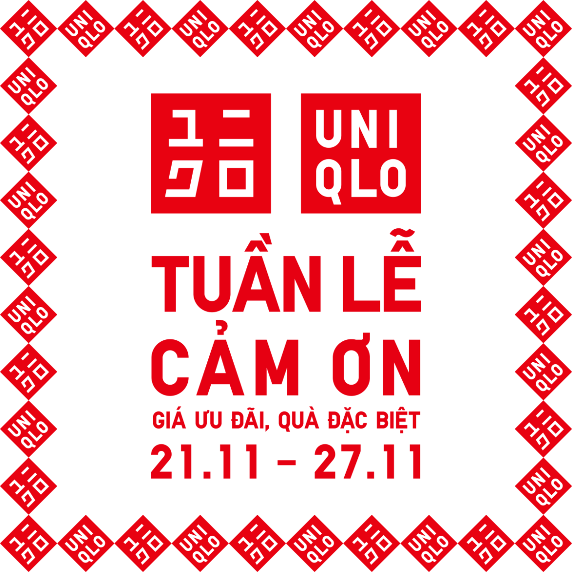UNIQLO khởi động ‘Tuần lễ cảm ơn’ với nhiều ưu đãi và quà tặng