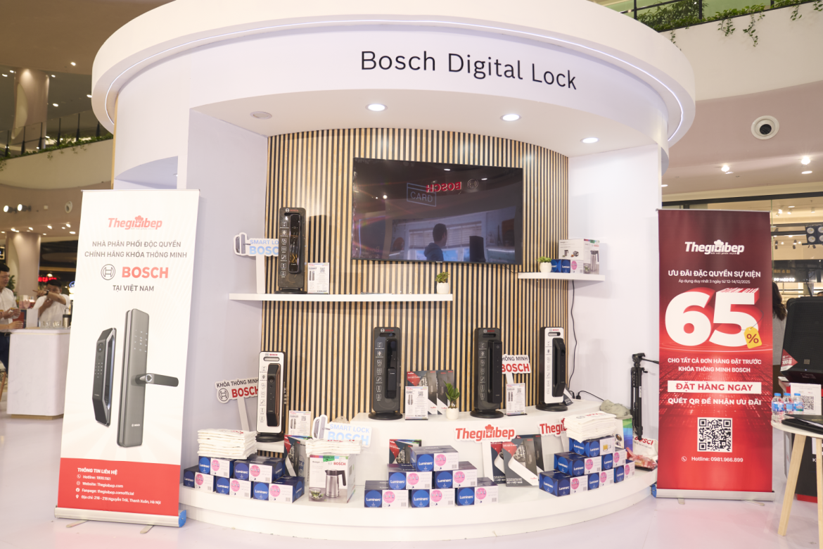 Bosch Việt Nam ra mắt dòng khóa điện tử thế hệ mới