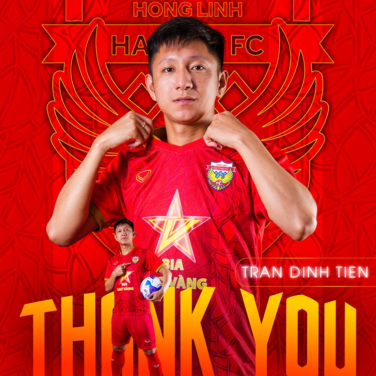 CĐV thắc mắc khi Trần Đình Tiến chia tay Hồng Lĩnh Hà Tĩnh