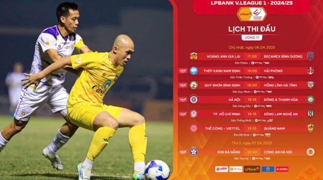 Nghẹt thở vòng 17 V-League: Nóng ở 2 đầu BXH