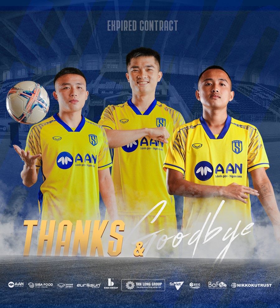 Sông Lam Nghệ An chia tay 3 cầu thủ cùng lúc