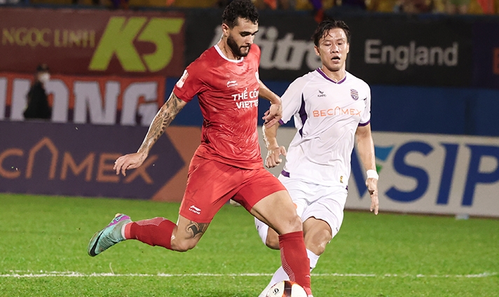 Bình Dương hụt hơi sau trận hòa Thể Công Viettel, Khánh Hòa rơi tự do