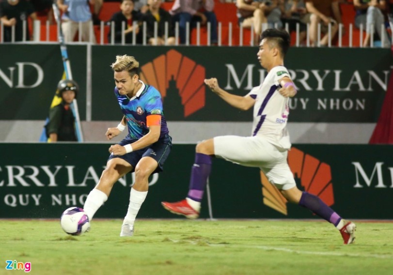 CLB Bình Định lên nhì bảng sau khi thắng Bình Dương 4-1