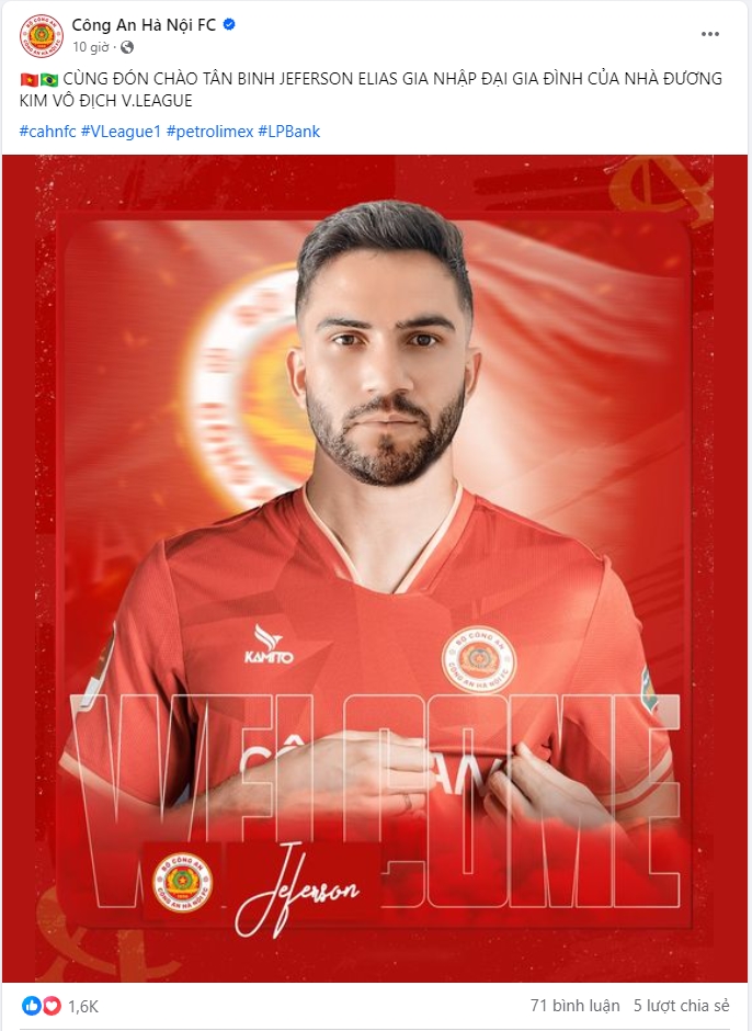 Công An Hà Nội chiêu mộ ngoại binh từ đối thủ cạnh tranh