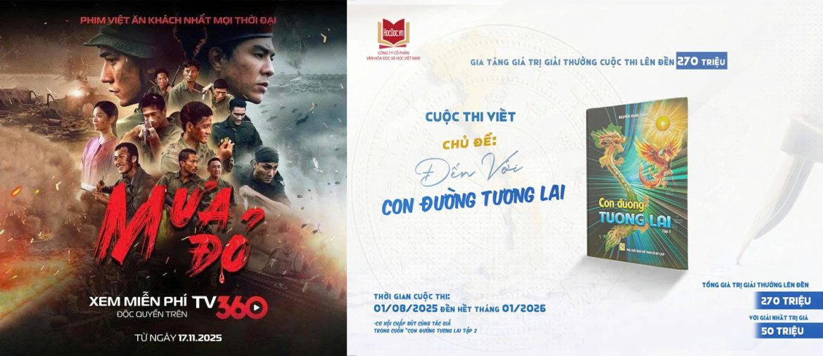 Cuộc thi ‘Đến với Con đường tương lai’ và phim ‘Mưa đỏ’ lọt Top 15 sự kiện Văn học nghệ thuật tiêu biểu năm 2025 