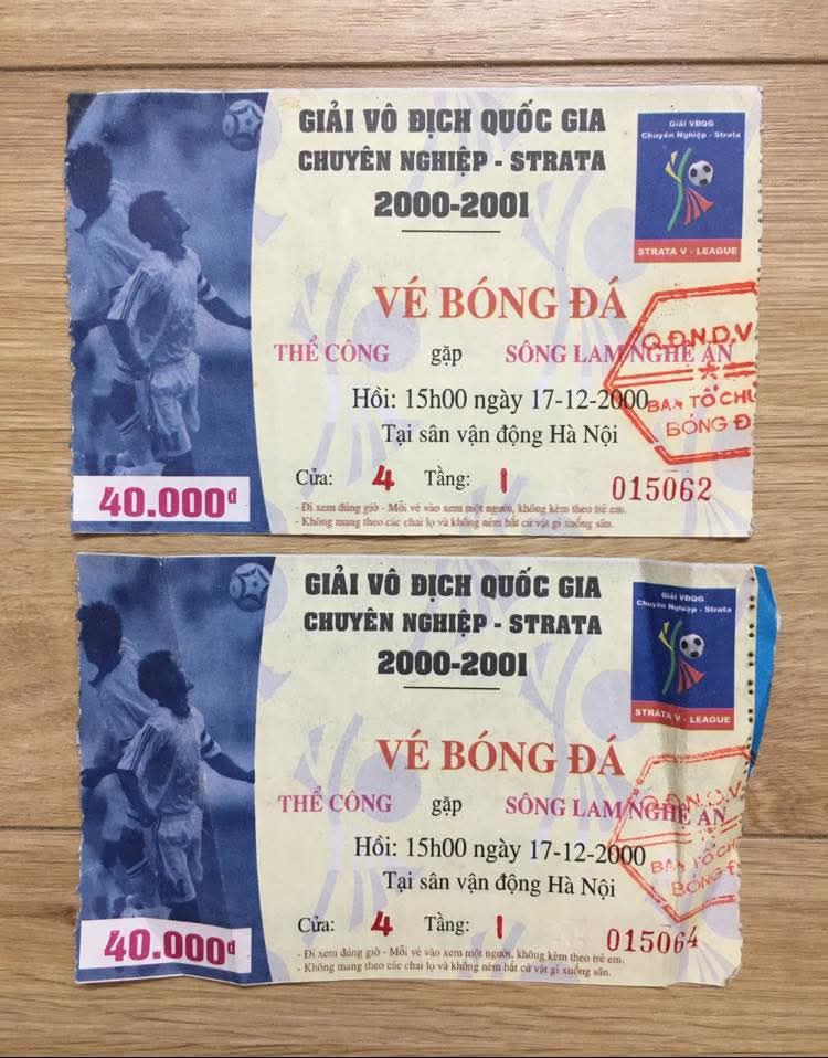 Góc kí ức: Vé xem Thể Công gặp SLNA năm 2000 cực đắt, sức hút vẫn mãnh liệt