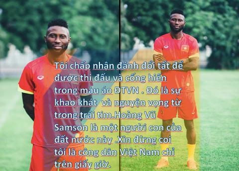 Hoàng Vũ Samson và giấc mơ ĐT Việt Nam