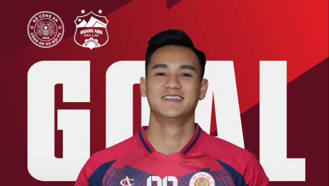 Nguyễn Văn Vinh ghi bàn đầu tiên sau chưa đầy 1 tháng khoác áo CAHN