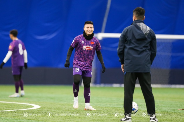 Quang Hải trở lại tập luyện cùng ĐT Việt Nam