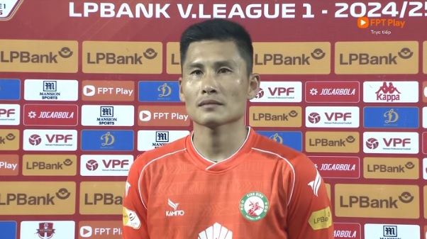 Thủ môn Bình Định thừa nhận thua xứng đáng trước Hải Phòng