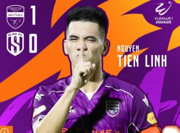 Tiến Linh nổ súng, Bình Dương đánh bại SLNA trên sân nhà